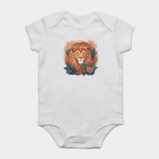 Lion face  t-shirt design, apparel, mugs, cases, wall art, stickers, Baby Bodysuit